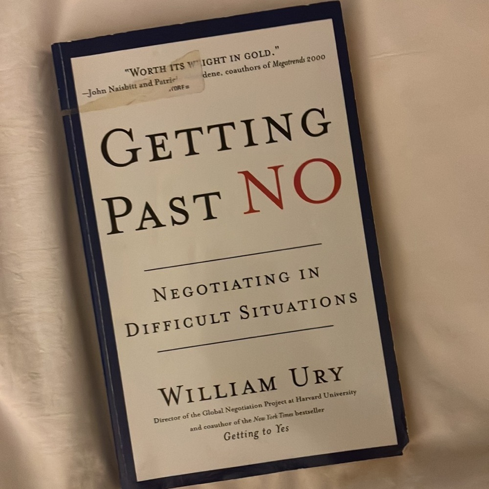Getting past No Book​